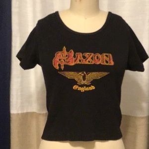 Saxon women’s fit metal band shirt